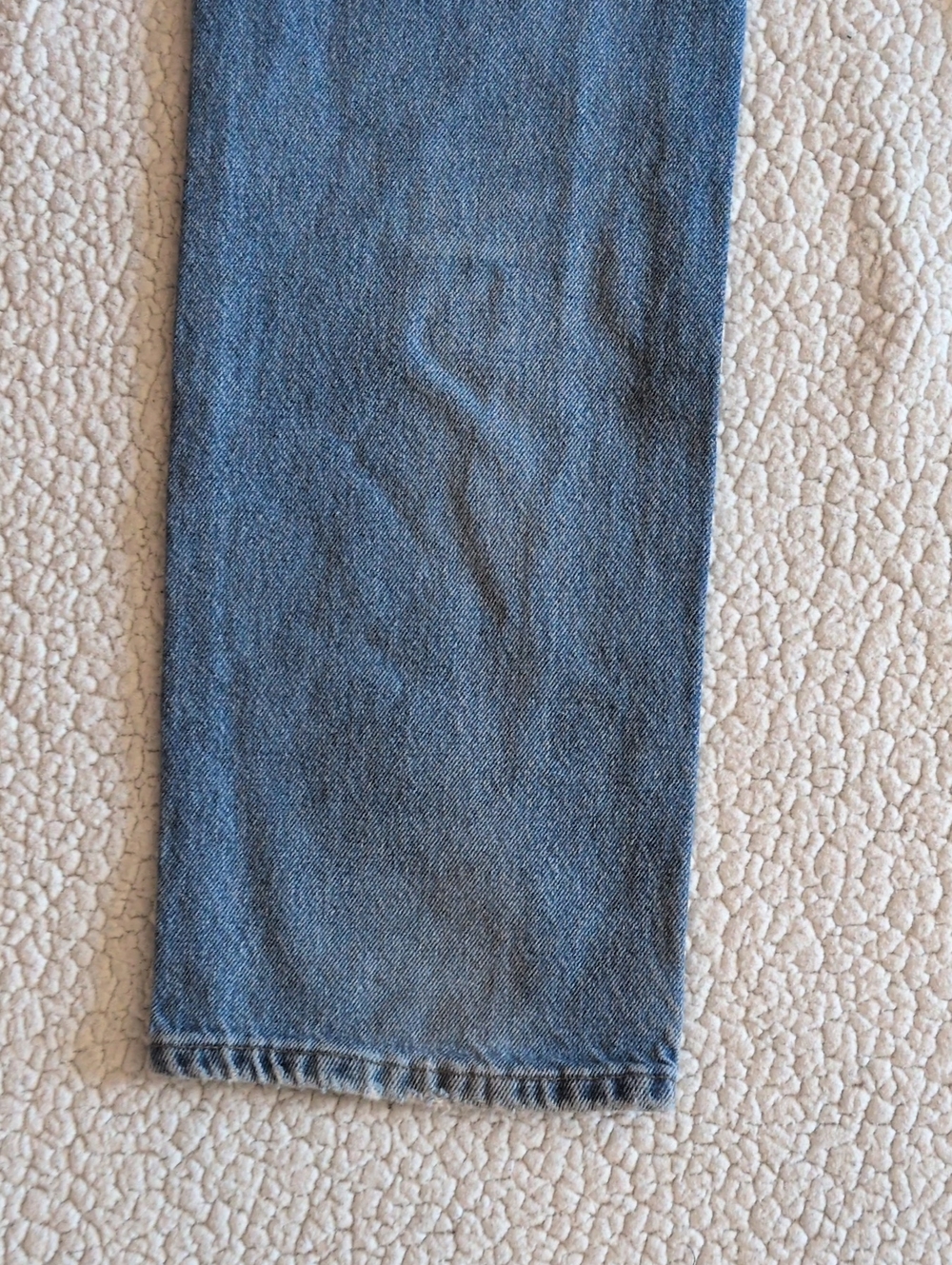 Lee Distressed Destroyed 100% Cotton Mexico Made High Rise Straight Leg Jeans - Picture 10 of 14